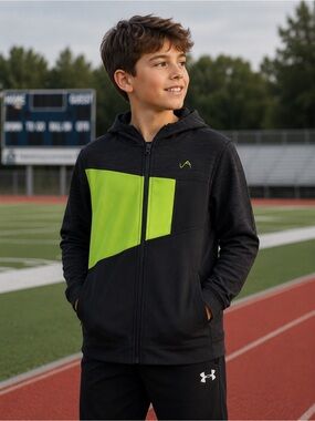 Vertical 9 Youth Zip Front Hoodie
